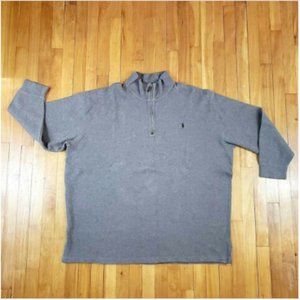 Ralph Lauren Pullover Sweater Zipper Sz 4XL XXXXL